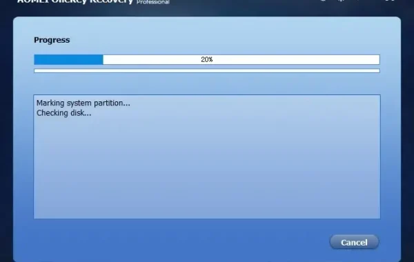 Descarga AOMEI OneKey Recovery 1.7.1 Crack Para Windows Gratis